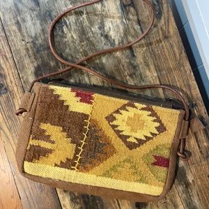 FINAL MARKDOWN Wool Tapestry Crossbody Bag